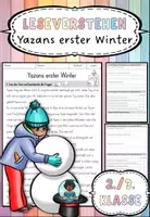 Vorschau - Arbeitsblätter - Leseverstehen - Yazans erster Winter - Deutsch 2. und 3. Klasse - Deckblatt