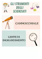 anteprima - Materiale di supporto/inclusione - GLI STRUMENTI DELLO SCIENZIATO - Pagina di copertina