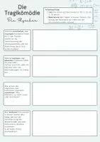Vorschau - Arbeitsblätter - Die Tragikomödie - Deckblatt