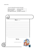 Vorschau - Arbeitsblätter - LONDON: Writing a letter from London - Deckblatt