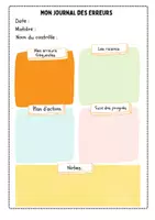 Aperçu - Expériences - Journal des erreurs : comment apprendre d'elles! - Page de couverture