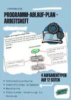 Vorschau - Arbeitsblätter - Scratch 3 - Arbeitsheft zum Programm-Ablauf-Plan - Deckblatt