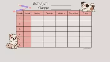 Vorschau - Lehrpläne/Lehrermaterial - Editierbare Stundenpläne für deine Hunde-Klasse - Seite 3