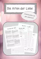 Vorschau - Arbeitsblätter - Die sieben verschiedenen Arten der Liebe - Deckblatt