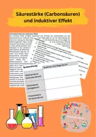 Vorschau - Arbeitsblätter - Säurestärke von verschiedenen Carbonsäuren/Alkansäuren - Deckblatt