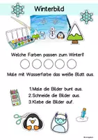 Vorschau - Mal- und Bastelvorlagen - Paket Bilder basteln Frühling, Sommer, Herbst, Winter, Vorschule, Klasse 1, Fördermaterial - Seite 3