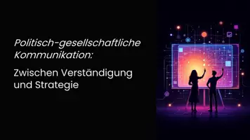 Vorschau - Fördermaterial/Inklusion - Präsentation: Politisch-gesellschaftliche Kommunikation – Zwischen Verständigung und Strategie als PDF und PowerPoint - Deckblatt