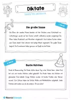 Vorschau - Arbeitsblätter - 10 einfache Diktate zum Fasching / Karneval - Seite 1