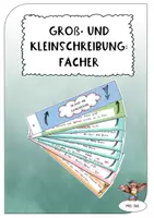 Vorschau - Fördermaterial/Inklusion - Groß- und Kleinschreibung Fächer - Deckblatt