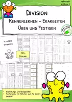 Vorschau - Arbeitsblätter - Division lernen – Teilen mit 2, 5 und 10 | Mathematik 2. Klasse - Deckblatt