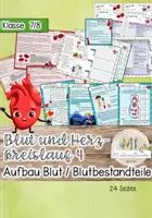 Vorschau - Stundenentwürfe - Einstieg in das Blut: Stunde 4: Feste Blutbestandteile / Erythrozyten / Leukozyten / Thrombozyten - Deckblatt