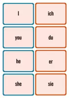 Vorschau - Spiele - ENGLISH warm-up personal pronouns / verb to be Memory - Deckblatt