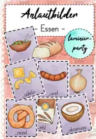 Vorschau - Fördermaterial/Inklusion - Anlautbilder - Essen - Deckblatt
