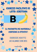 anteprima - Esercizi - CONSONANTE B- Esercizi facilitati di letto-scrittura - Pagina di copertina