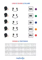 anteprima - Esercizi - CONSONANTE B- Esercizi facilitati di letto-scrittura - Pagina 2