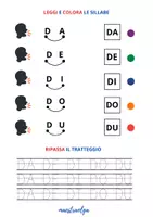 anteprima - Esercizi - CONSONANTE D- Esercizi facilitati di letto-scrittura - Pagina 2