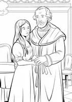 Vorschau - Mal- und Bastelvorlagen - Faust und Goethe: 3 kostenlose Ausmalbilder - Seite 3