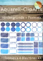 Vorschau - selbst erstellte Cliparts/Grafiken - Materialpaket - Aquarellhintergründe - Seite 2