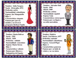 Vorschau - Bildkarten - Hispanische Personen Bildkarten für Spanisch Unterricht - Seite 3