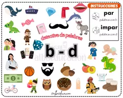 Vista previa - Hojas de trabajo - detective de palabras b-d - Portada