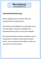 Vorschau - Fördermaterial/Inklusion - Rechendose Sachaufgaben - Seite 1