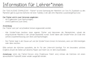 Vorschau - Mal- und Bastelvorlagen - DAS KLEINE EINMALEINS - Fächer - Seite 2