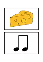 Vista previa - Tarjetas / Manipulativos - FIGURAS MUSICALES / Representadas con imágenes para niños - página 3