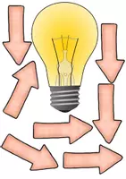 Vorschau - Präsentationen/Tafelbilder - Glühlampe / Strom: Teile & Aufbau (Tafelmaterial) - Sachunterricht - Kl. 3/4 - Seite 1