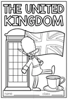 Vista previa - Hojas de trabajo - THE UNITED KINGDOM - Lapbook - página 3