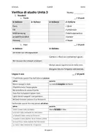 Vorschau - Arbeitsblätter - Di Nuovo Insieme B1 - Verifica di Studio Unità 3 Godiamoci la natura - Deckblatt