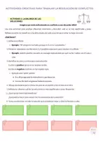 Vista previa - Unidades / Secuencias / Situaciones de Aprendizaje - RESOLUCIÓN DE CONFLICTOS. ACTIVIDADES CREATIVAS - página 1