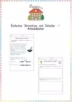 Vorschau - Arbeitsblätter - Strom & Elektrizität: Einfacher Stromkreis mit Schalter (Arbeitsblätter) - Sachunterricht - Kl. 3/4 - Deckblatt