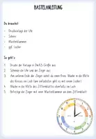 Vorschau - Mal- und Bastelvorlagen - Bastelvorlage: Uhr mit bewegbaren Zeigern - Seite 2