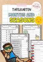 Vorschau - Arbeitsblätter - Months of the year | Arbeitsblattsammlung - Deckblatt