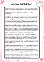 Vorschau - Arbeitsblätter - Leseverstehen Klasse 5/6: Valentinstag (Leseverständnis) - Seite 1