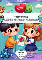 Vorschau - Arbeitsblätter - Leseverstehen Klasse 5/6: Valentinstag (Leseverständnis) - Deckblatt