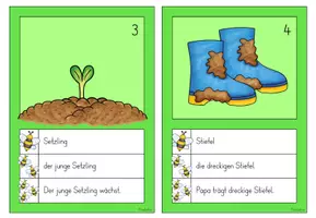 Vorschau - Arbeitsblätter - Schleichdiktat - Frühling (1.-2.Klasse) - Seite 2