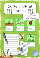 Vorschau - Arbeitsblätter - Schleichdiktat - Frühling (1.-2.Klasse) - Deckblatt