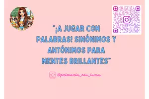 Vista previa - Juegos / Gamificación - Juego SINÓNIMOS Y ANTÓNIMOS CON TARJETAS para MENTES BRILLANTES🧠📚 - página 1