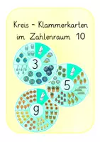 Vorschau - Arbeitsblätter - Gleiche Mengen: Kreis-Klammerkarten Zahlenraum 10 - Deckblatt