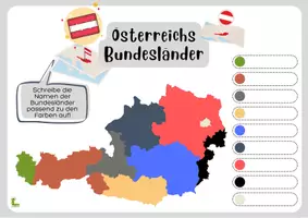 Vorschau - Arbeitsblätter - Materialpaket ÖSTERREICHS BUNDESLÄNDER & HAUPTSTÄDTE 🌍🗺️ - Seite 2