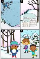 Vorschau - Arbeitsblätter - Lesespaziergang - "Verschneite Winterferien" I Kl. 3/4 - Seite 1
