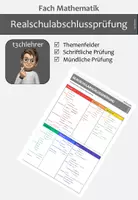 Vorschau - Prüfungsvorbereitung - Themenfelder Realschulabschlussprüfung (Mathematik, Klasse 10) - Deckblatt