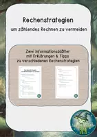 Vorschau - Anderer Materialtyp - Rechenstrategien Information: Weg vom zählenden Rechnen - Seite 1