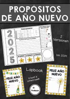 Vorschau - Arbeitsblätter - Año Nuevo (Lapbook - Neujahr/Silvester) - Deckblatt