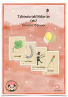 Vorschau - Präsentationen/Tafelbilder - Bildkarten Tafelmaterial zum Thema "Silvester & Neujahr" DAZ/Ethik - Deckblatt