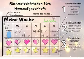 Vorschau - Anderer Materialtyp - Materialpaket Feedback Arbeitsverhalten, Hausaufgaben, Sozialverhalten, persönliches Verhalten, Regeln - Seite 2