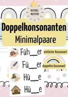 Vorschau - Bildkarten - Doppelkonsonanten - Minimalpaare - Deckblatt