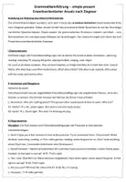 Vorschau - Stundenentwürfe - Grammatikeinführung nach Ziegesar - Simple present - Seite 1