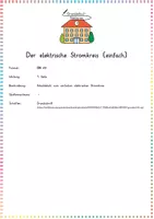 Vorschau - Arbeitsblätter - Der einfache elektrische Stromkreis – Arbeitsblatt & Sachwissen (Sachunterricht / Physik) - Seite 1